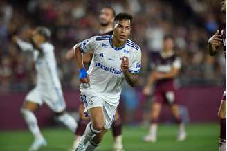 Kaio Jorge (Cruzeiro) comemorando seu gol na semifinal da Copa Sul-Americana contra o Lanús, no dia 30.10.2024 