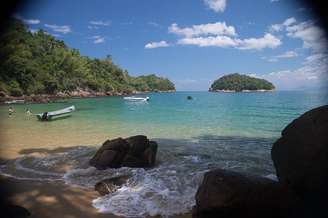 Praia da Ilha das Couves em Ubatuba, litoral norte de SP