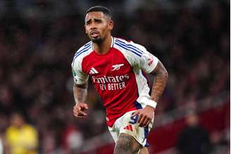 Gabriel Jesus (Arsenal) durante jogo contra o Crystal Palace, no dia 18.12.2024 