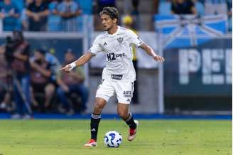 Gustavo Scarpa (Atlético-MG) durante jogo contra o Grêmio, no dia 29.03.2025 