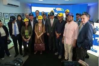 Dirigentes e parlamentares do PSDB realizam convenção partidária em Brasília para discutir a união do partido ao Podemos