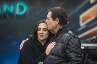 Faustão com a filha Lara