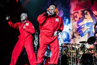 Foto de Corey Taylor e Clown via Shutterstock