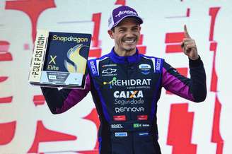 Guilherme Salas após conquista a pole