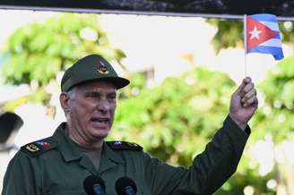 Presidente cubano Miguel Díaz-Canel em Havana
 16 de abril de 2026    REUTERS/Norlys Perez