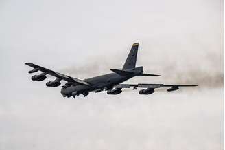 A aeronave B-52 Stratofortress é usada desde a década de 1950