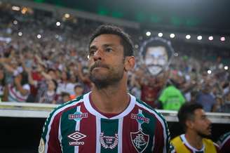 Fred durante partida de despedida do Fluminense no Maracanã, em 2022, contra o Ceará - 