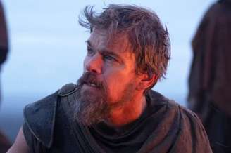 No épico A Odisseia, dirigido por Christopher Nolan, Matt Damon estrela como o herói grego Odisseu (Ulisses)