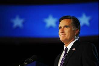 O candidato republicano Mitt Romney reconhece a derrota na eleição presidencial para o atual presidente norte-americano, o democrata Barack Obama, durante discurso em Boston, nos Estados Unidos, nesta quarta-feira. 07/11/2012