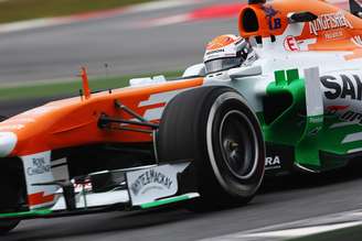 <p>Afastado da F1 desde 2011, Sutil voltou a pilotar Force India</p>