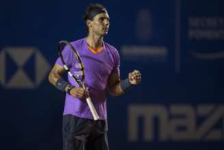 Rafael Nadal comemora vitória na estreia do ATP 500 de Acapulco