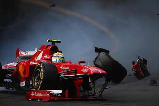 <p>Massa bateu duas vezes ao longo do final de semana em Mônaco</p>