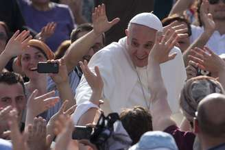 <p>Papa Francisco durante celebração no Vaticano</p>
