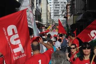 <p>O ato na capital catarinense acabou com um confronto entre a polícia e manifestantes</p>