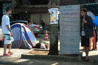 Manifestantes devem seguir "regras de boa convivência" em acampamento
