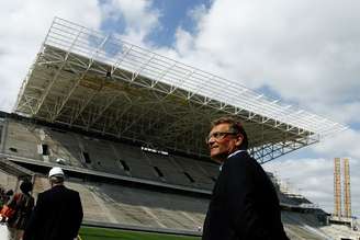 <p>Secretário da Fifa elogiou bastante o futuro estádio do Corinthians</p>