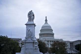 <p>O Capitólio, sede do Congresso americano</p>