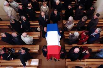 O funeral de Caillou foi realizado nesta segunda-feira em sua cidade natal