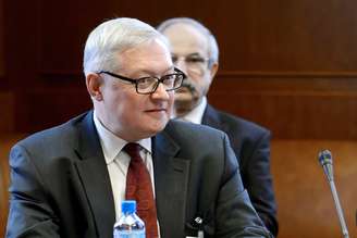 <p>O vice-ministro das Relações Exteriores da Rússia, Sergei Ryabkov, na sede das Nações Unidas em Genebra, em 15 de outubro de 2013</p>