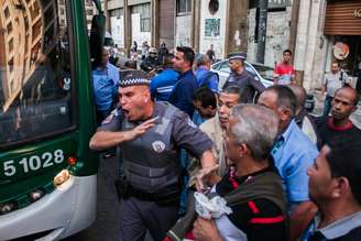 Protesto causo recorde de lentidão na cidade neste ano - 261 km às 19h