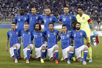Seleção da Itália em foto antes de amistoso internacional contra Luxemburgo, em 4 de junho de 2014.