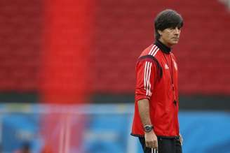 Técnico da seleção da Alemanha, Joachim Loew, durante treino no estádio Beira-Rio, em Porto Alegre. 29/06/2014.