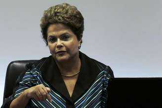 <p>Dilma Rousseff, durante encontro com presidente do COI em Brasília (foto de arquivo)</p>