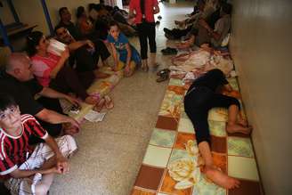 Refugiados cristãos na cidade curda de Erbil, ao norte do Iraque