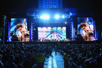 John Mayer foi uma das atrações do festival no domingo