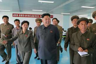 <p>Líder do governo da Coreia do Norte, Kim Jong Un</p>