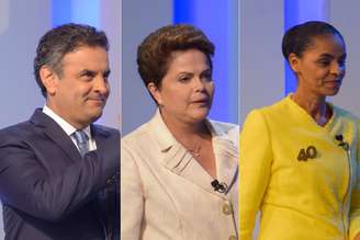 <p>Líderes nas pesquisas pelas intenções de votos na eleição presidencial, Dilma Rousseff (PT), Aécio Neves (PSDB) e Marina Silva (PSB), aparecem no topo do Trending Topics do Twitter no Brasil </p>