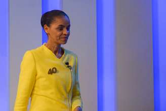 <p>Marina durante o debate da TV Globo, nesta quinta</p>