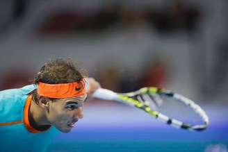 Tenista espanhol Rafael Nadal nas quartas de final do Aberto da China, em Pequim. 03/10/2014