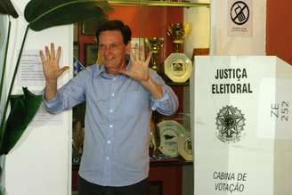 <p>Marcelo Crivella disse que estaria preocupado se estivesse à frente em levantamento</p>