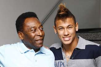<p>Pelé e Neymar juntos: sem comparações para o Rei</p>