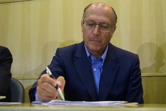 <p>O governador Geraldo Alckmin</p>