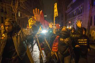 Americanos protestaram em Ferguson