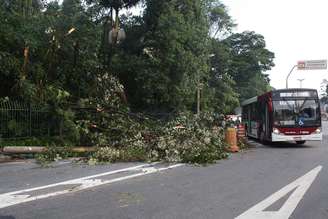 <p>Chuva causou estragos por toda a cidade</p>