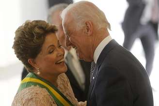 <p>Dilma Rousseff e o vice-presidente dos Estados Unidos, Joe Biden</p>