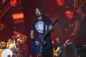 <p>Dave Grohl durante a turnê do Foo Fighters pela América do Sul</p>