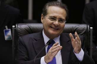 <p>Presidente do Senado, Renan Calheiros (PMDB-AL) tenta reeleição à presdiência do Senado Federal</p>