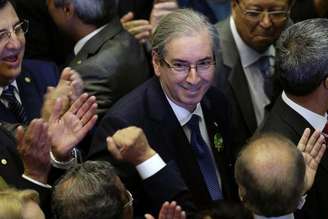 Deputado Eduardo Cunha (PMDB-RJ), eleito presidente da Câmara. 1/2/2015