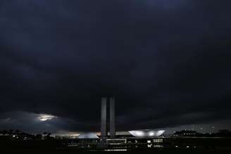 Nuvens carregadas sobre o Congresso Nacional, em Brasília, em janeiro. 22/01/2015