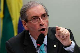 O presidente da Câmara dos Deputados, Eduardo Cunha (PMDB-RJ), durante depoimento à CPI da Petrobras, em março deste ano; o parlamentar, que quer levar ao plenário a PEC da redução da maioridade penal, foi um dos denunciados no escândalo do petrolão