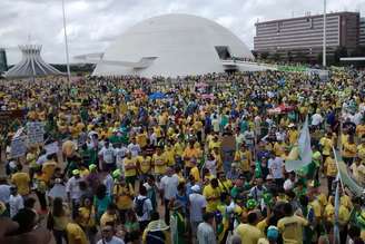 A manifestação é contra o governo e a corrupção 