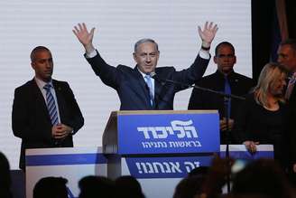 <p>Netanyahu comemora vitória para novo governo em Israel </p>