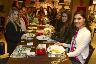 Candidatas ao Miss São Paulo jantaram juntas nesta quarta-feira (13), em São Paulo 