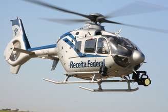 Helicóptero utilizado pela Receita para promover a autorregularização