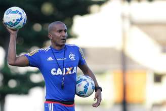 Cristovão Borges em treino do Flamengo