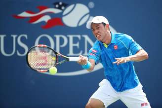 Kei Nishikori, 4º no ranking da ATP e cabeça de chave, caiu ainda na primeira rodada no Aberto dos Estados Unidos
